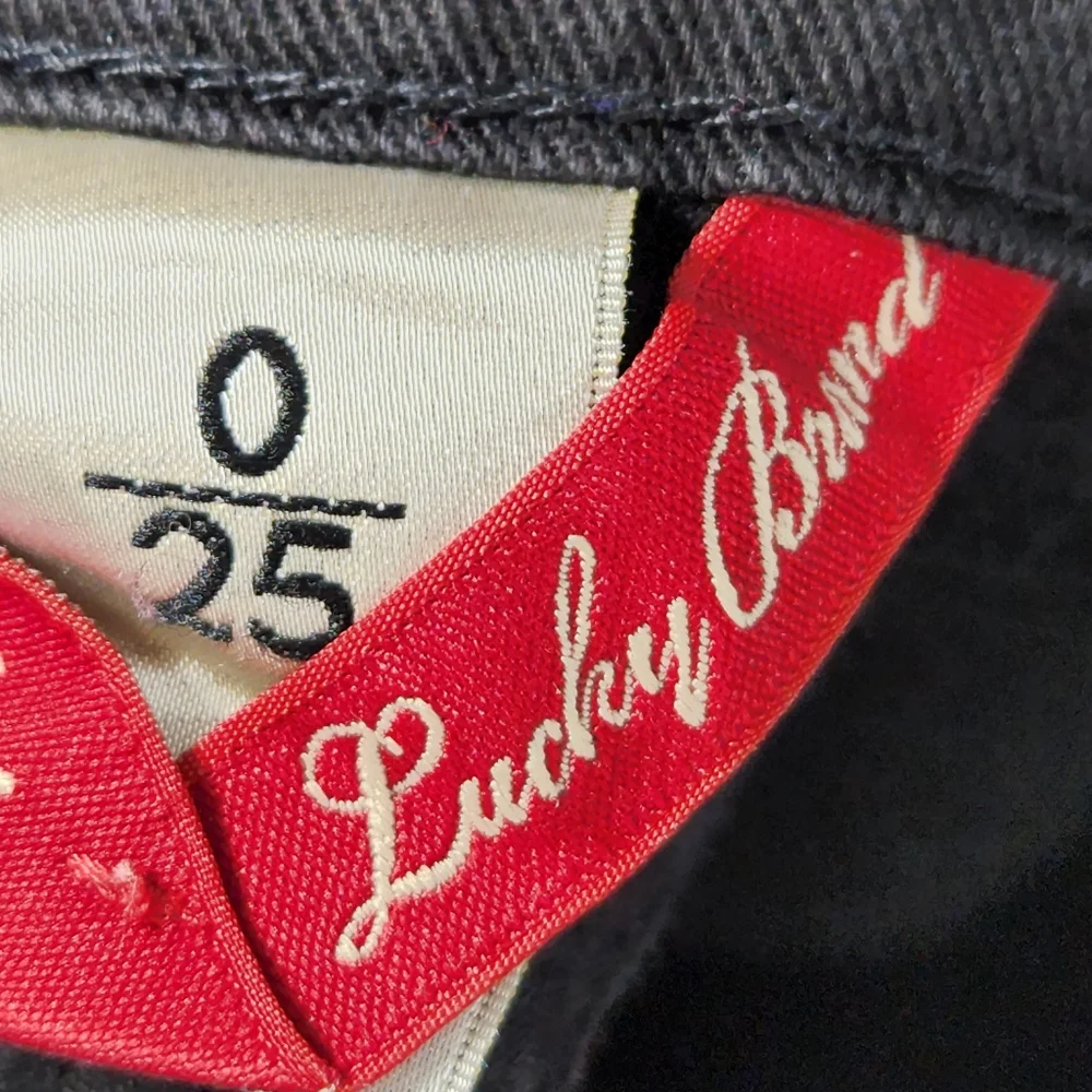 Lucky Brand Black Cotton Capri Jeans Size 25 / 0